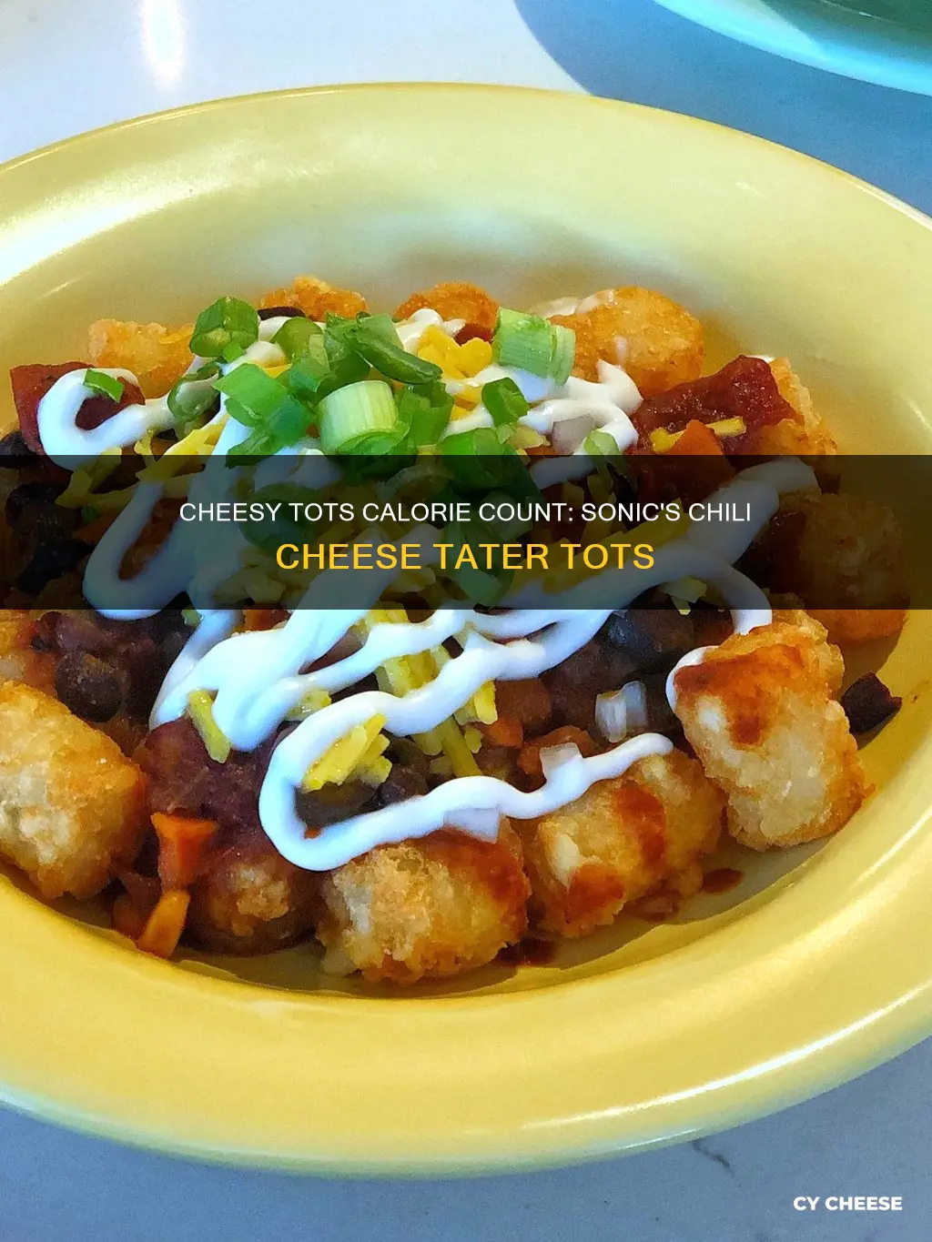 how many calories in chili cheese tater tots from sonic
