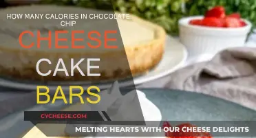 Chocolate Chip Cheesecake Bars: Calorie Count