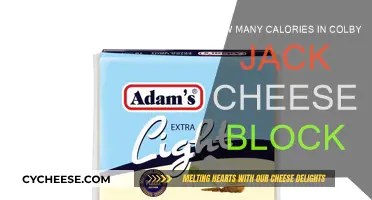 Cheese Lovers: Calories in Colby Jack Block