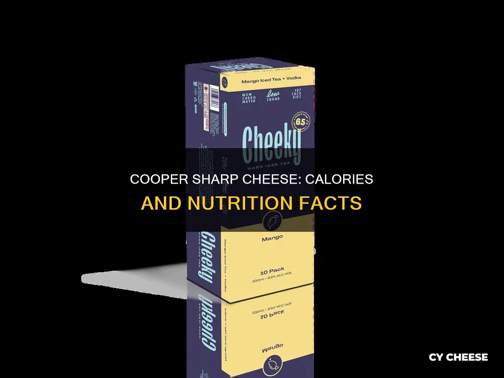 how many calories in cooper sharp cheese