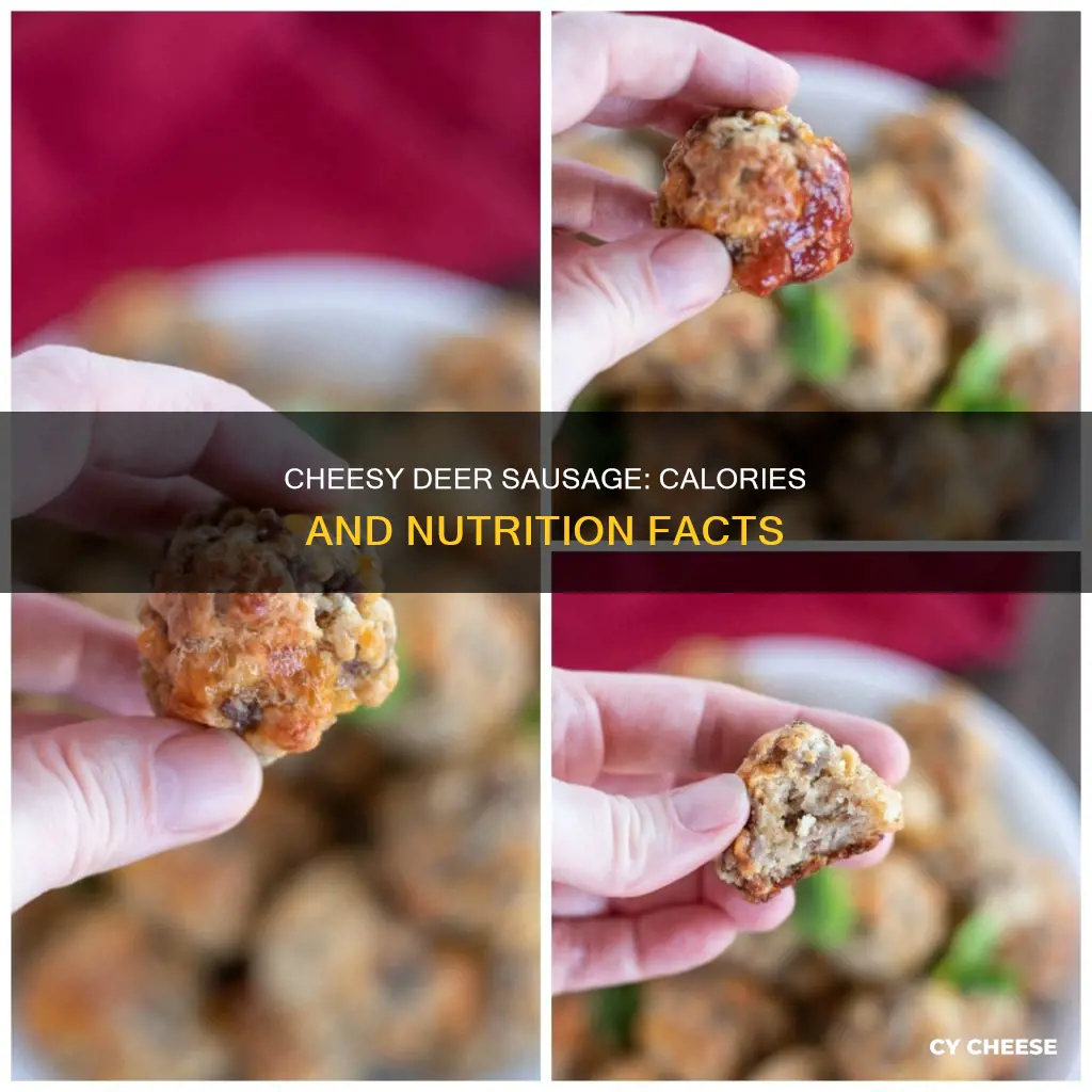 how many calories in deer sausage with cheese