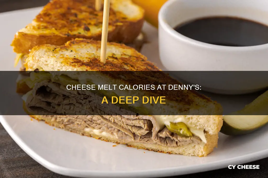 how many calories in dennys cheese melt