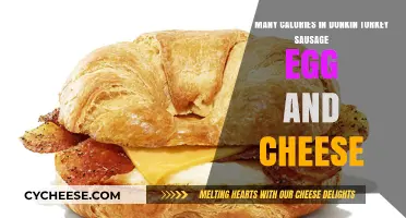 Dunkin's Turkey Sausage, Egg, and Cheese: Calorie Count