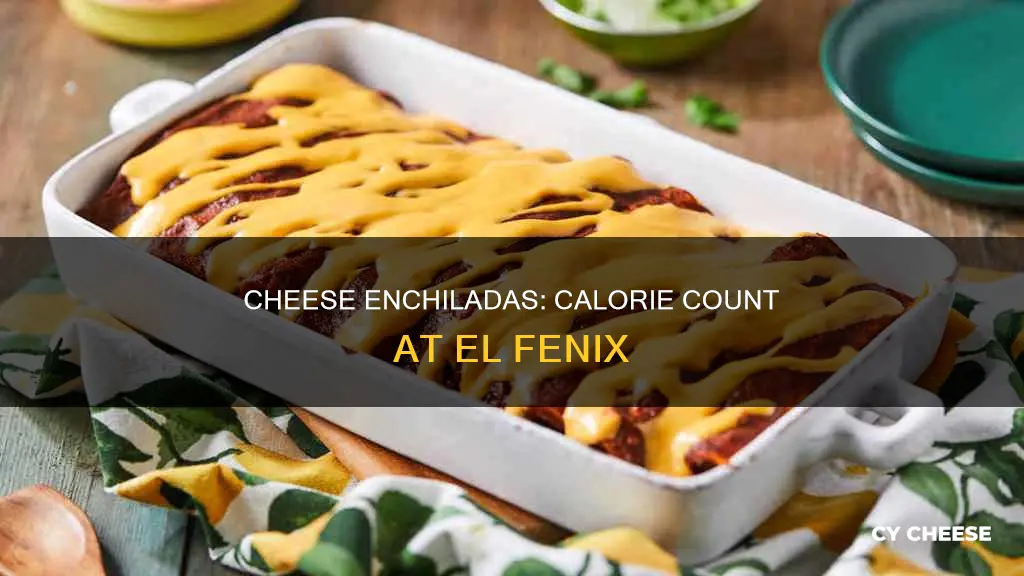 how many calories in el fenix cheese enchiladas