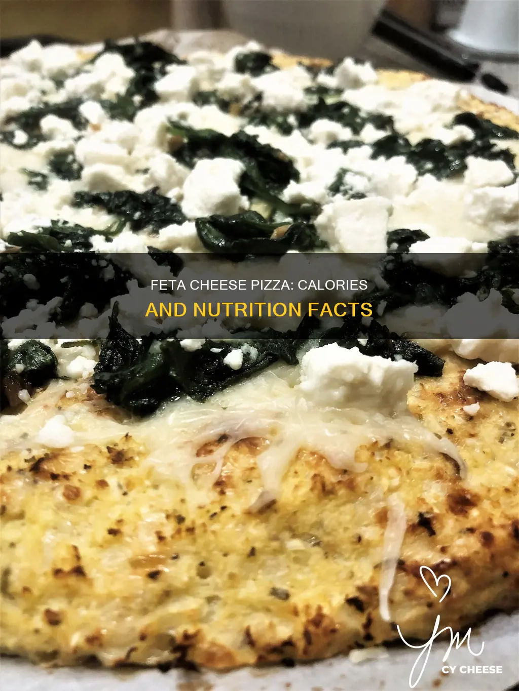 how many calories in feta cheese pizza