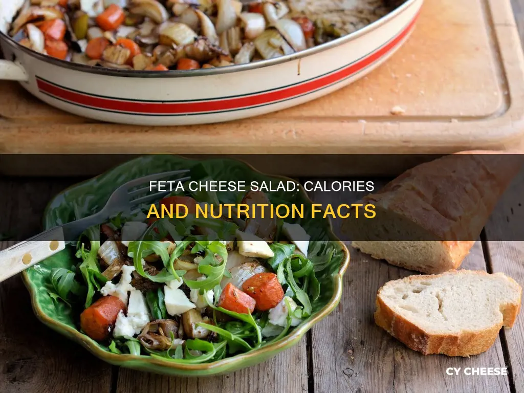 how many calories in feta cheese salad