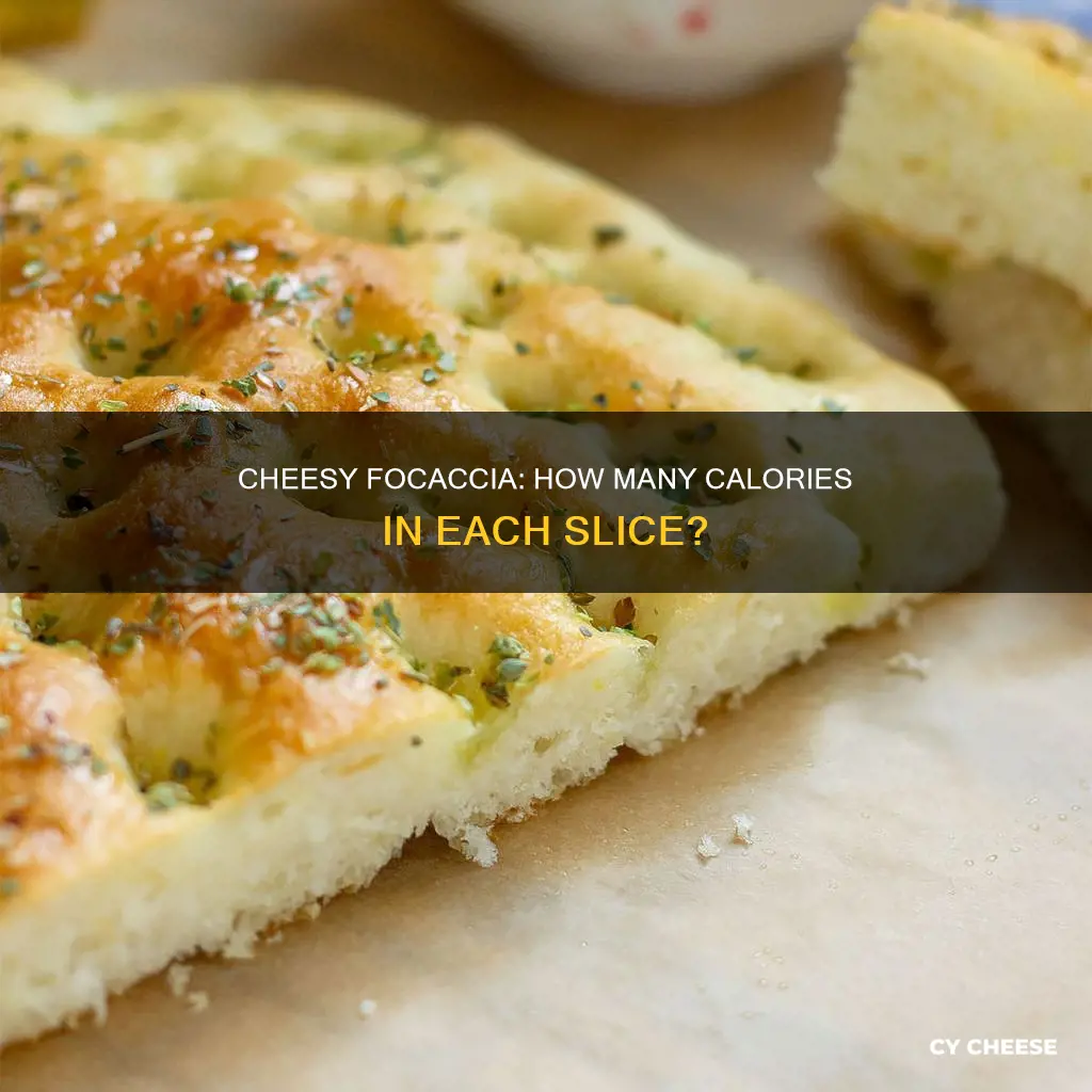 how many calories in focaccia bread with cheese