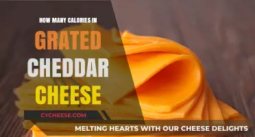 Calorie Count of Grated Cheddar Cheese