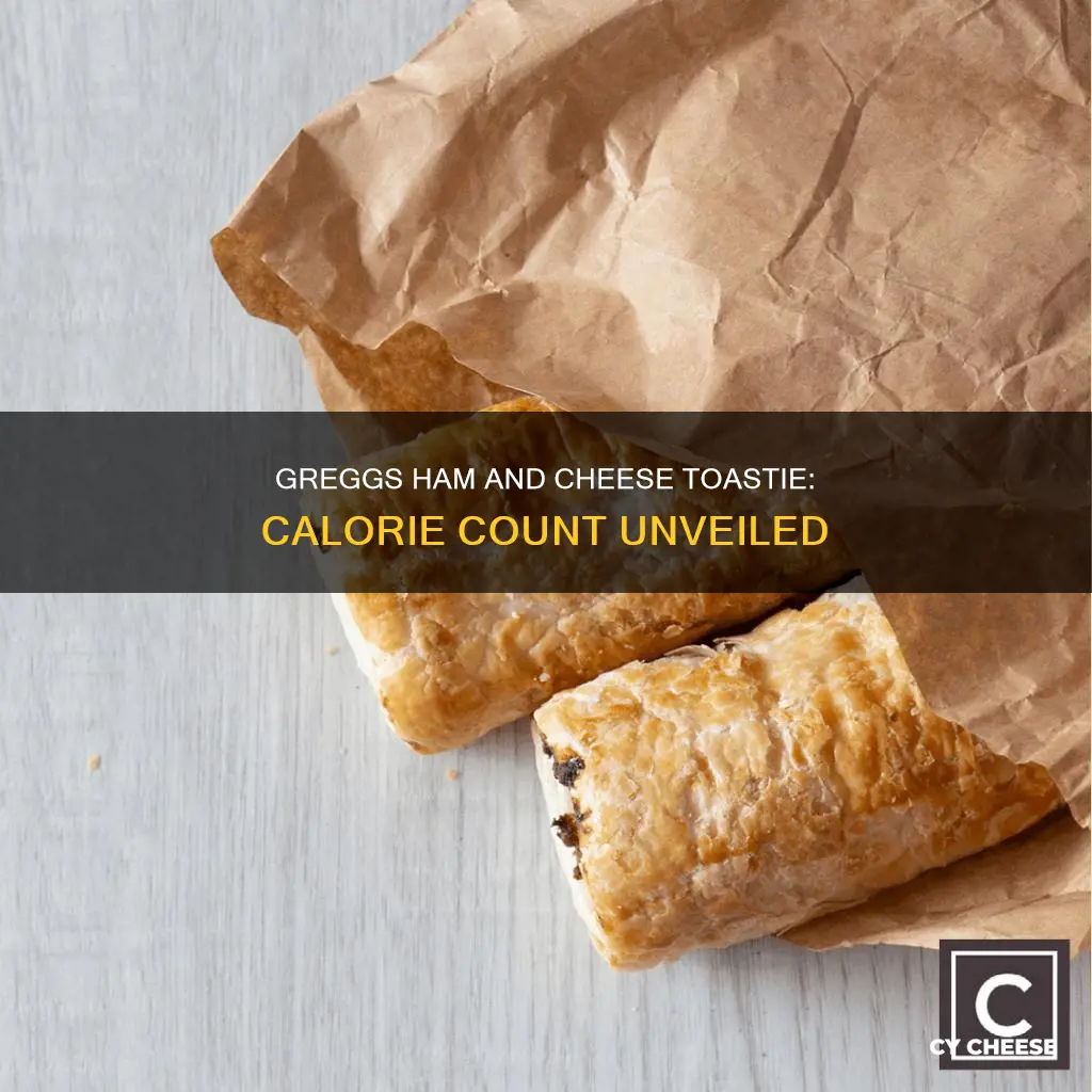 how many calories in greggs ham and cheese toastie