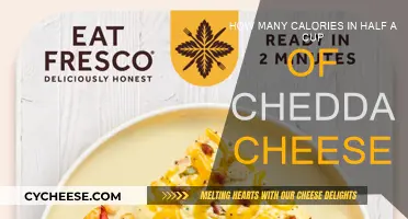 Cheddar Cheese Calories: Half a Cup