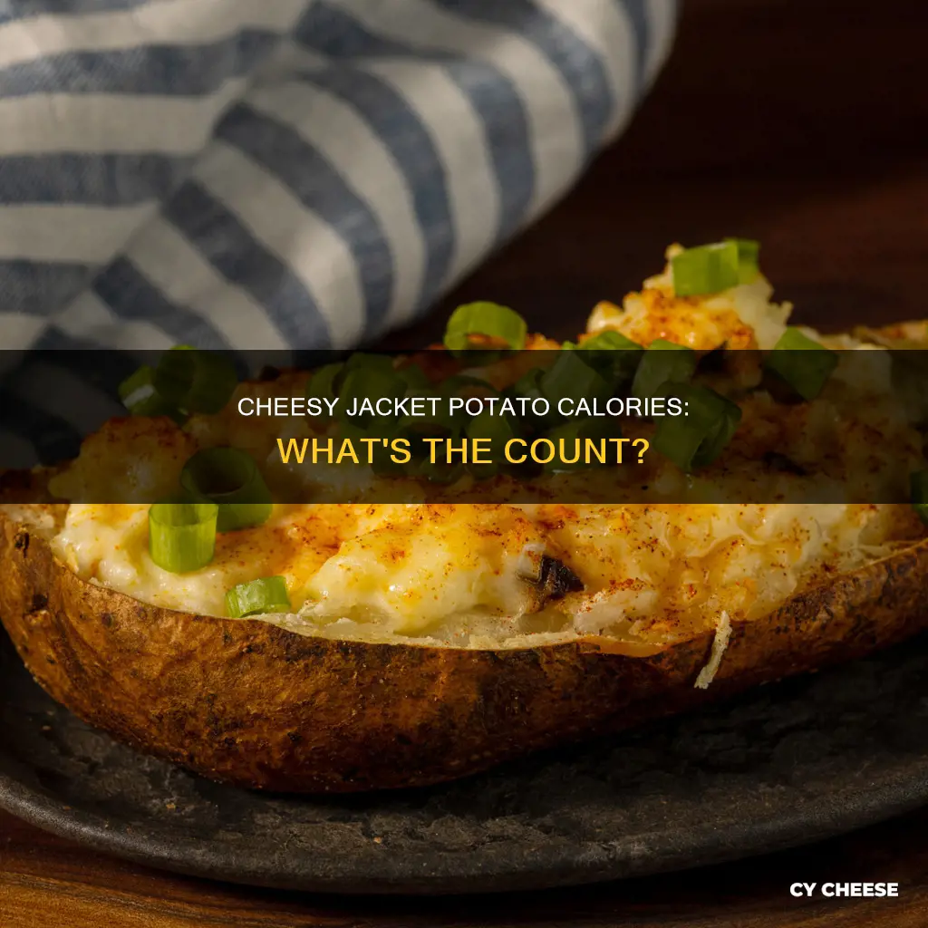 how many calories in half a jacket potato with cheese