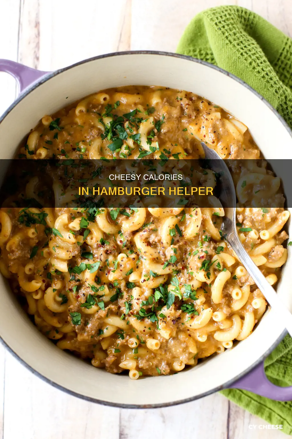 how many calories in hamburger helper three cheese