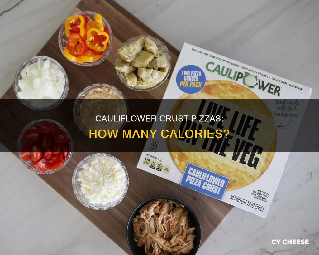 how many calories in jets small cauliflower crust cheese pizza