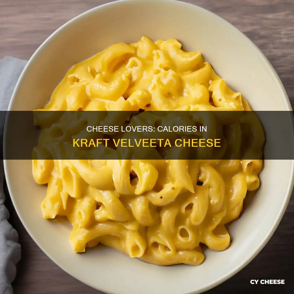 how many calories in kraft velveeta cheese