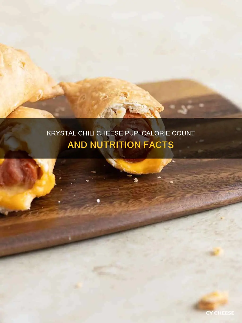 how many calories in krystal chili cheese pup