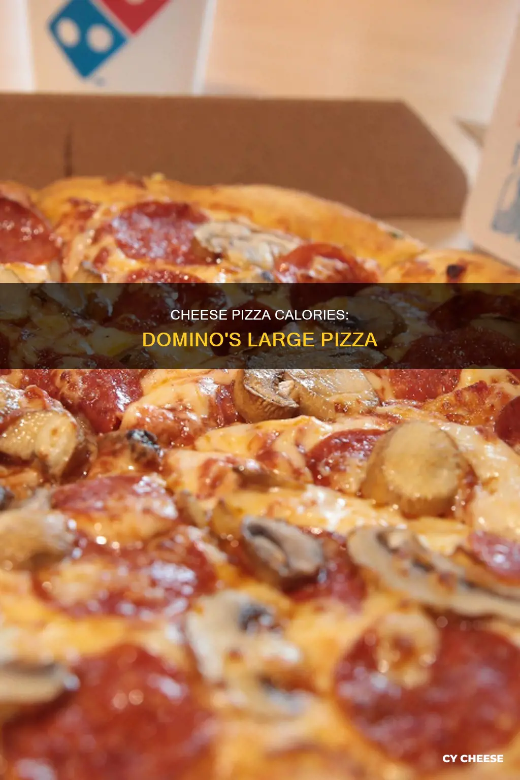 how many calories in large domino