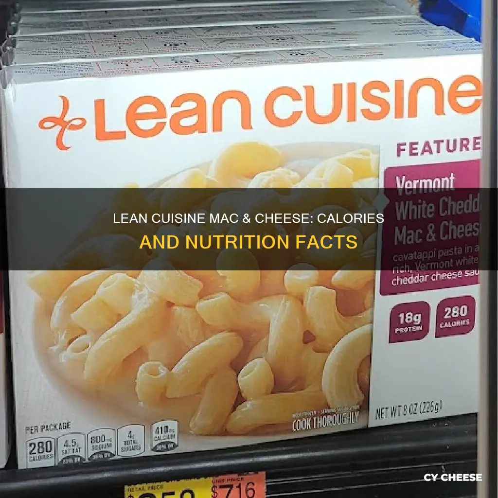 how many calories in lean cuisine macaroni and cheese
