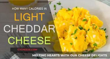 Light Cheddar Cheese: Calorie Count and Nutrition Facts