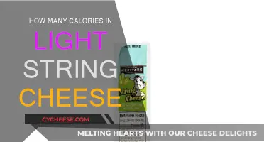 Cheese Lovers: Calories in Light String Cheese