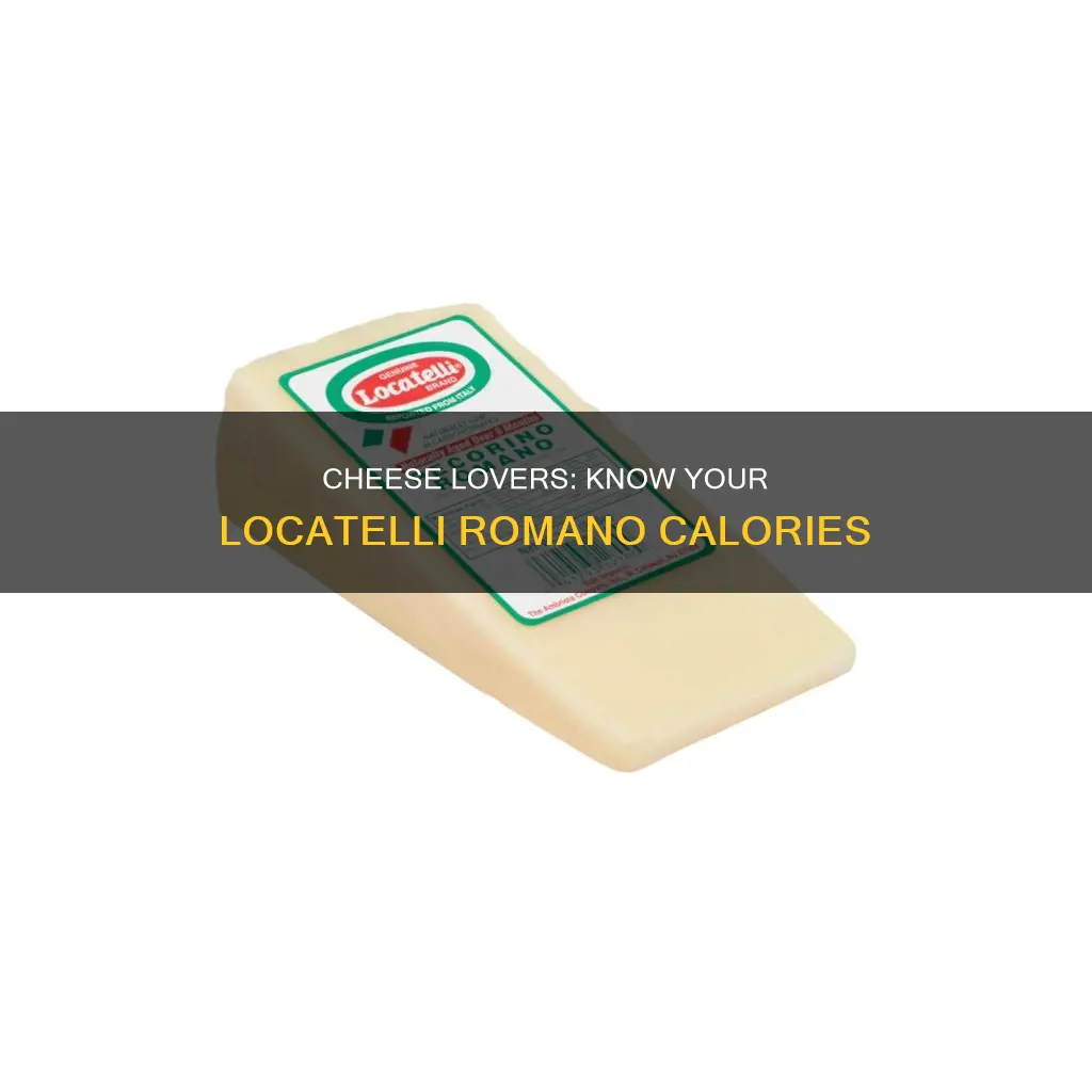 how many calories in locatelli romano grated cheese