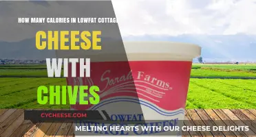 Lowfat Cottage Cheese with Chives: Calorie Count and Nutrition Facts