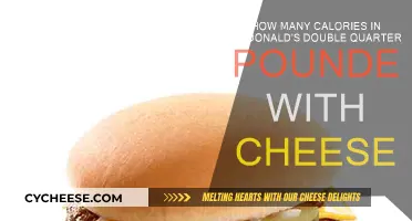 McDonald's Double Quarter Pounder: Calorie Bomb