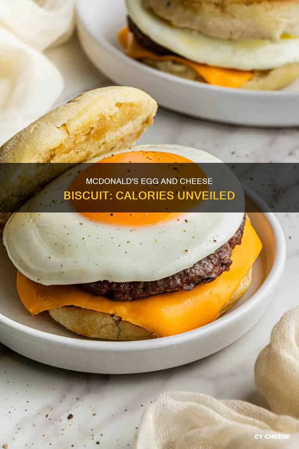 how many calories in mcdonalds egg and cheese bisvuitss