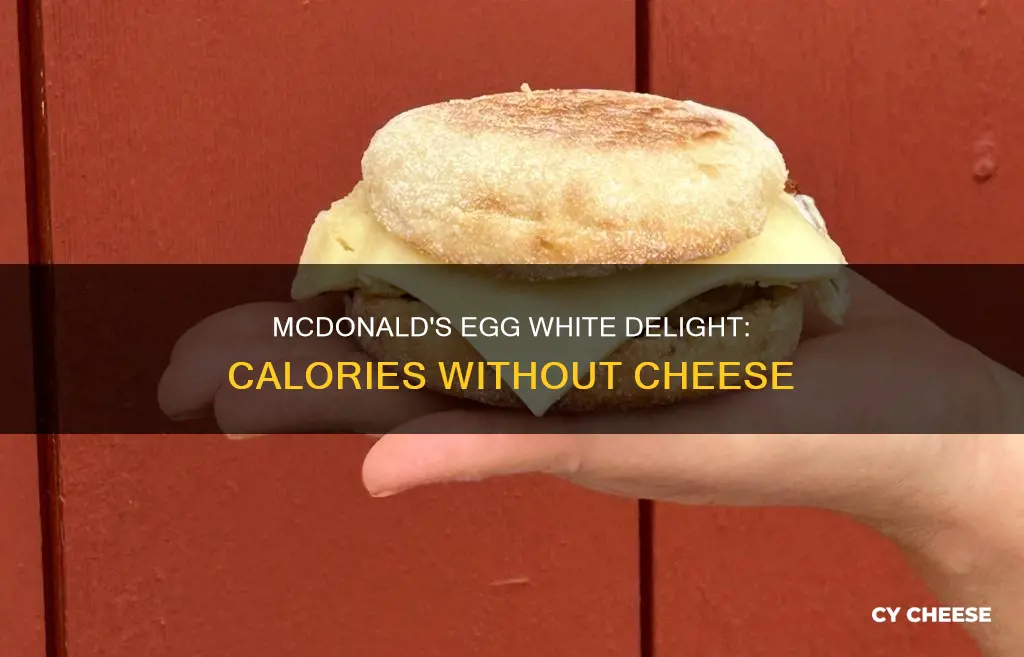 how many calories in mcdonalds egg white delight no cheese