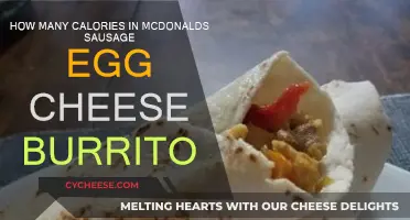 McDonald's Sausage, Egg, Cheese Burrito: Calorie Count