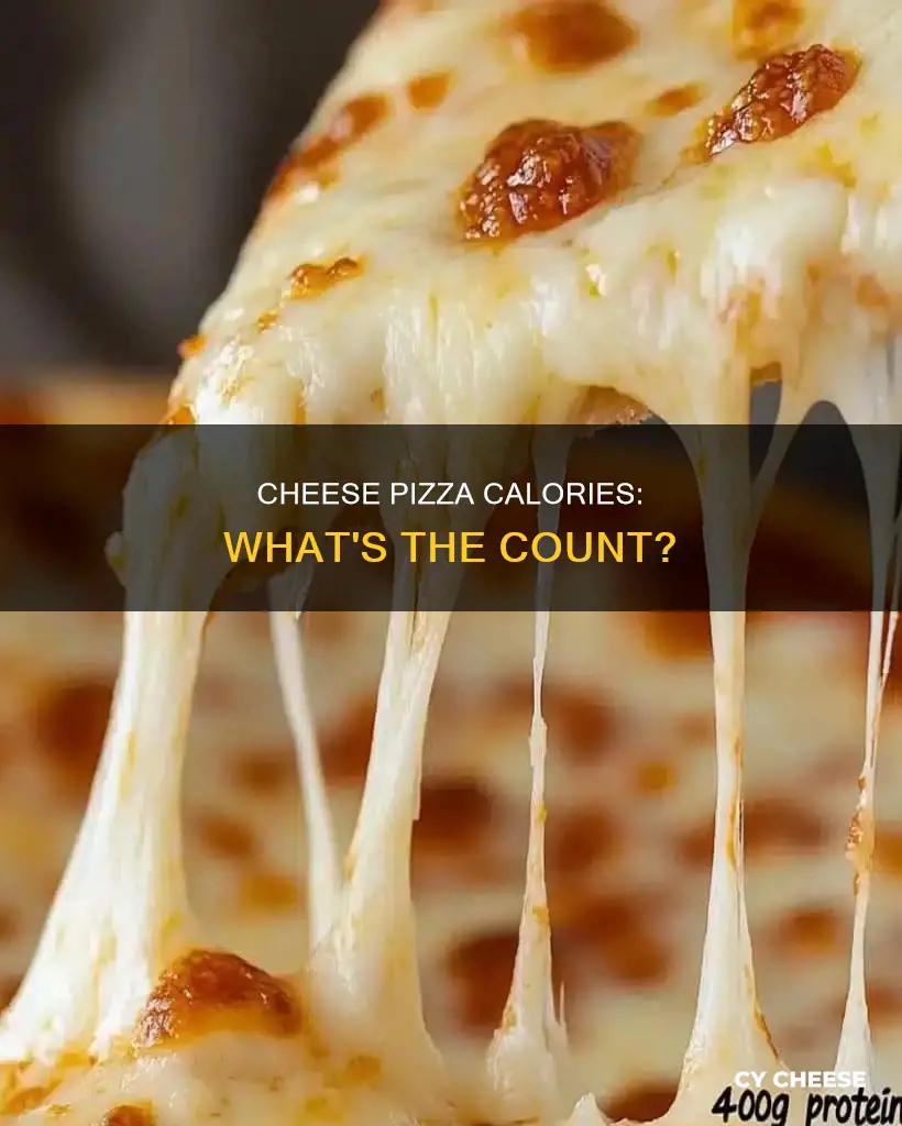 how many calories in medium cheese pizza