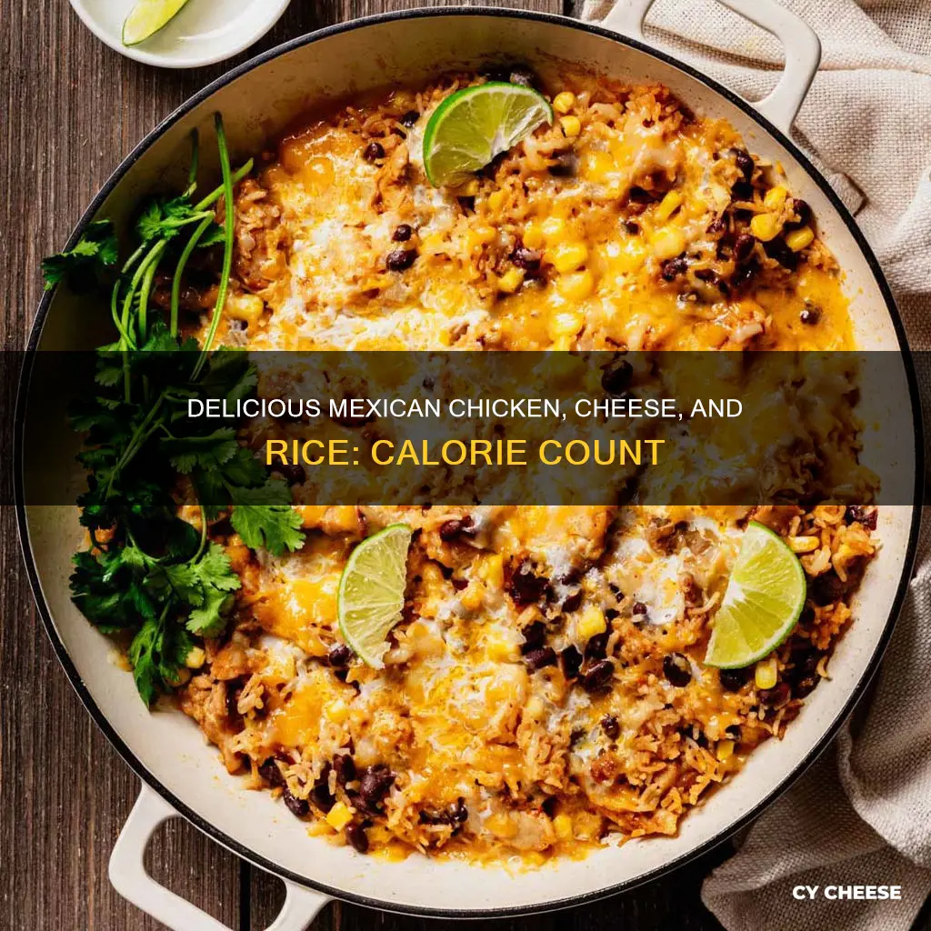 how many calories in mexican chicken cheese and rice