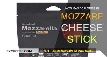 Mozzarella Cheese Sticks: Calorie Count and Nutrition Facts