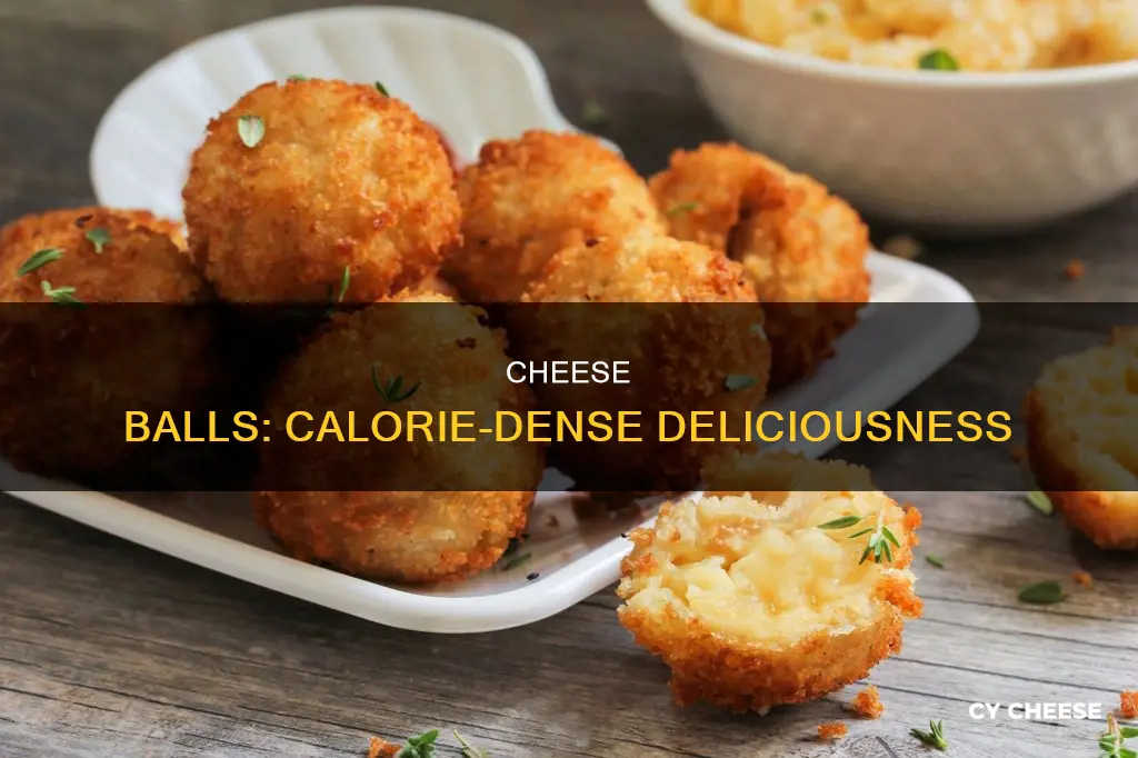 how many calories in one cheese ball