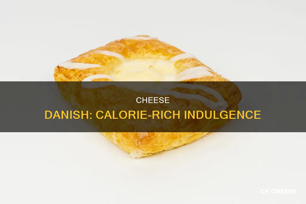 how many calories in one danish cheese