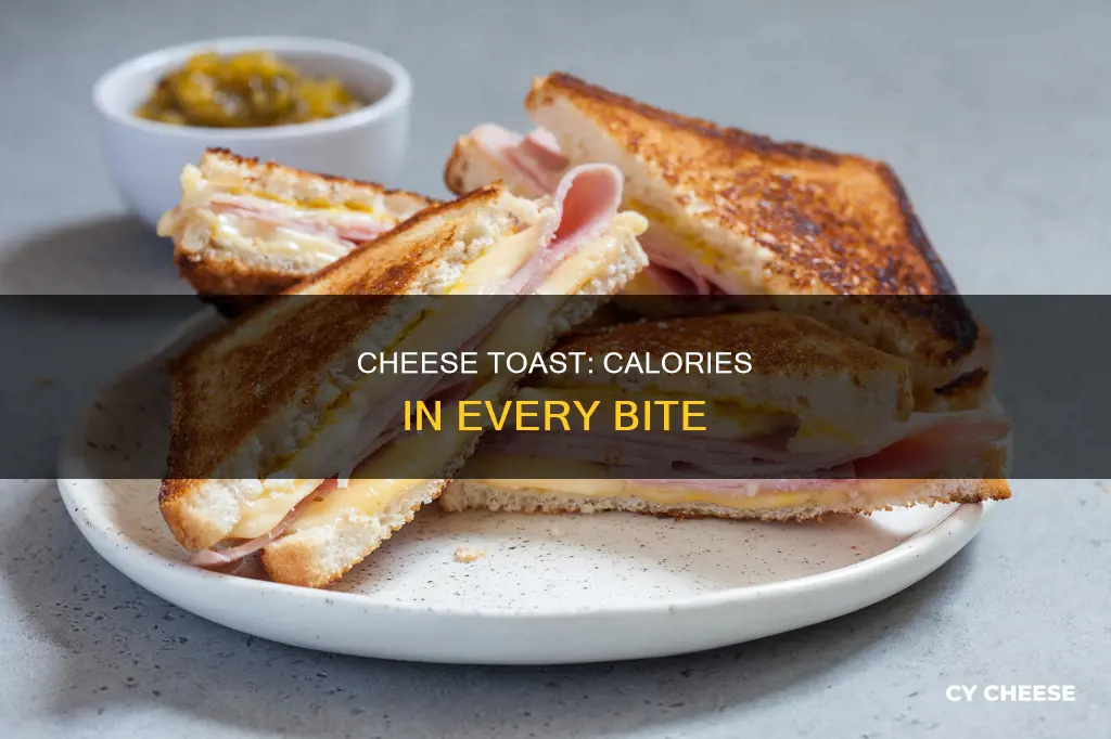 how many calories in one piece of cheese toast