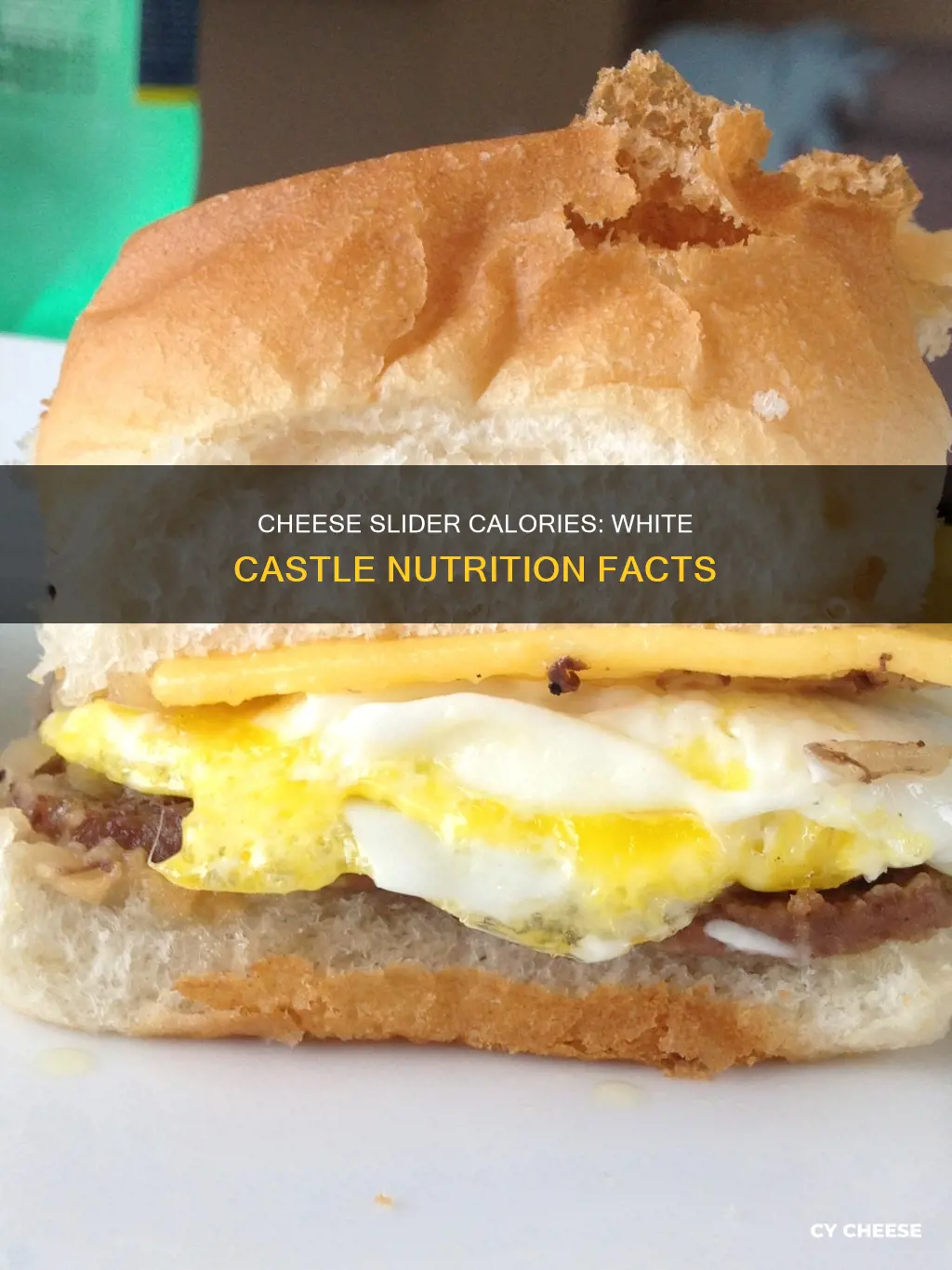 how many calories in one white castle cheese burger