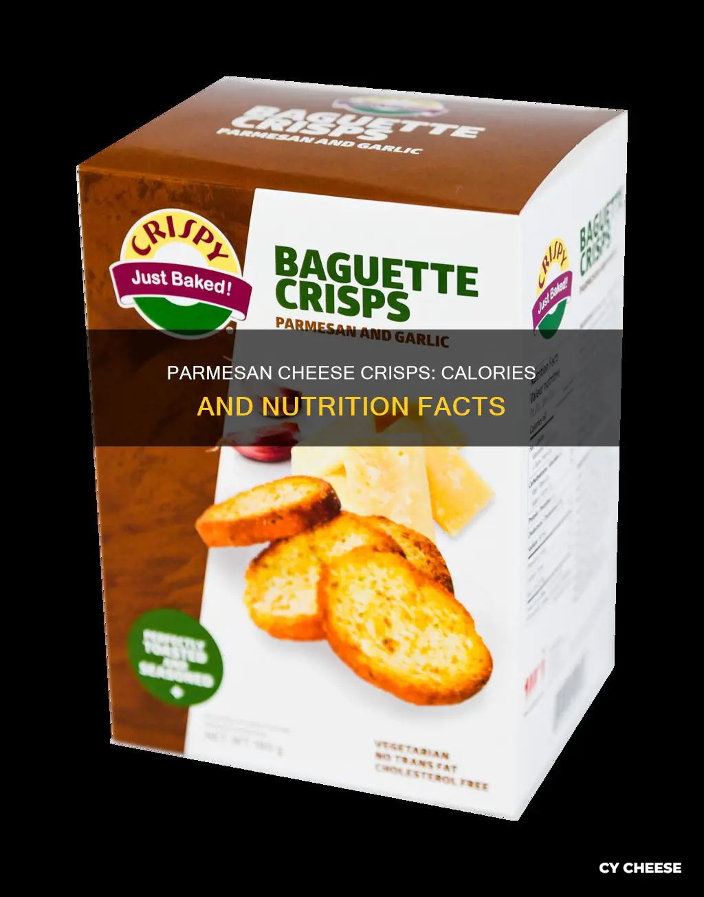 how many calories in parmesan cheese crisps