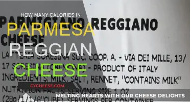 Parmesan Reggiano Cheese: Calories and Nutrition Facts