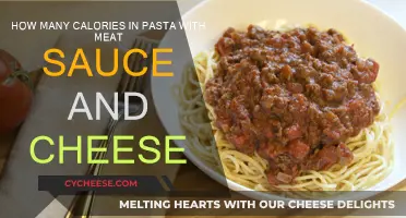 Calories in Cheesy Meat Sauce Pasta