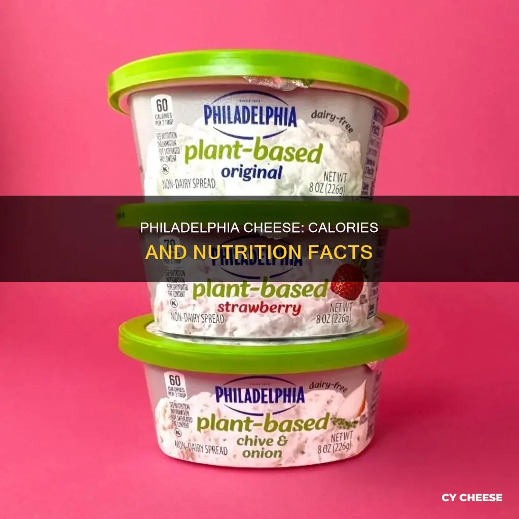how many calories in philadelphia cheese