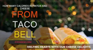 Tasty Taco Bell: Calories in Pintos and Cheese
