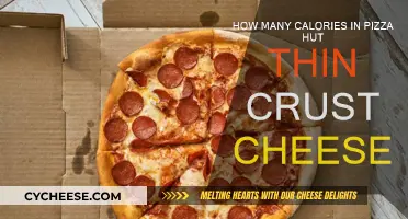 Calorie Count of Pizza Hut Thin Crust Cheese Delight