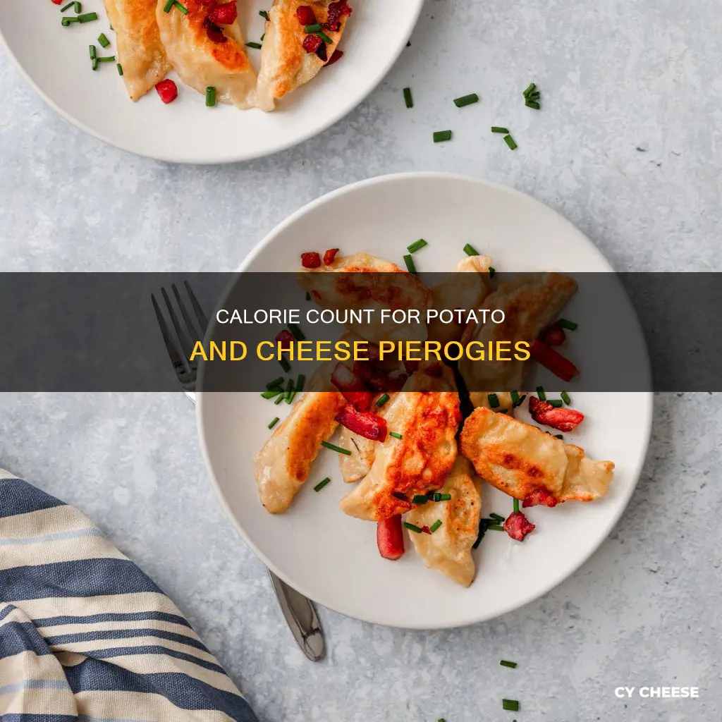 how many calories in potato and cheese pierogies
