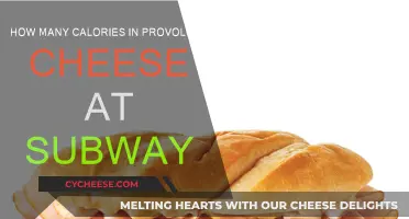 Provolone Cheese Calories at Subway: How Many?