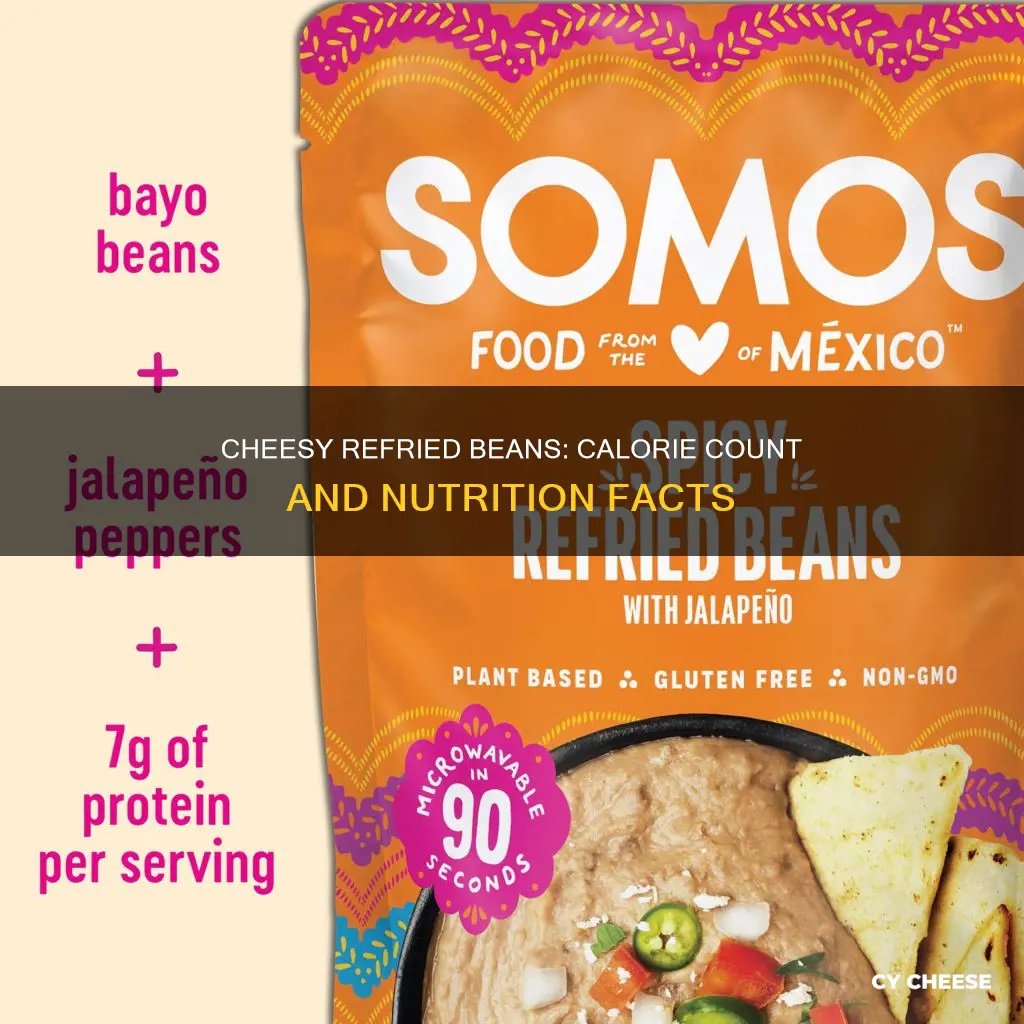 how many calories in refried beans with cheese