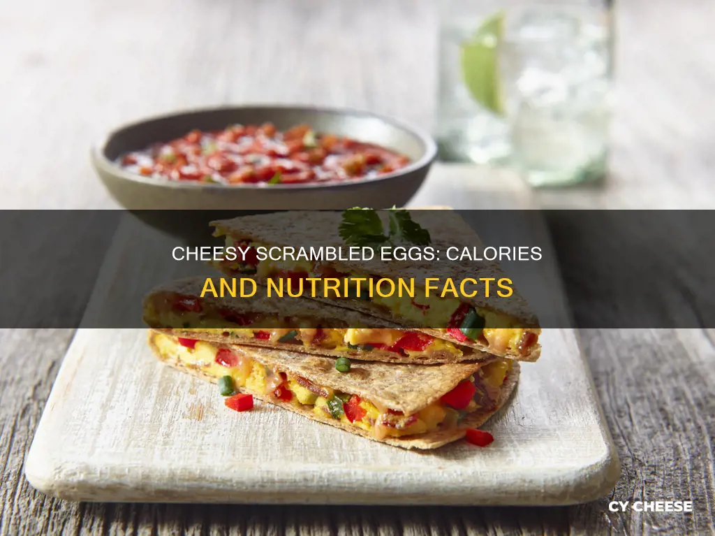 how many calories in scrambled eggs and cheese