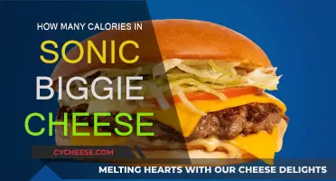 Sonic Biggie Cheese: Calorie Count and Nutrition Facts