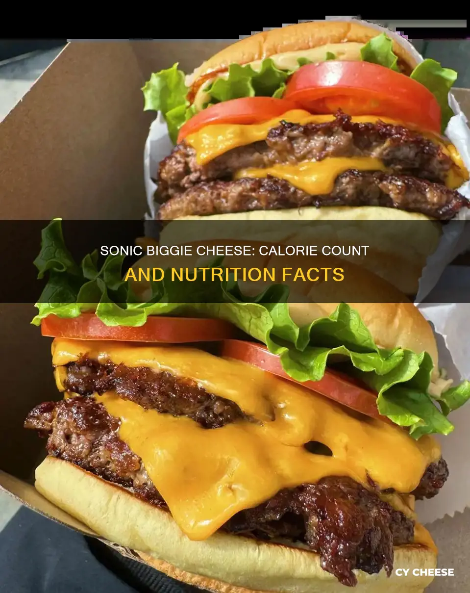 how many calories in sonic biggie cheese