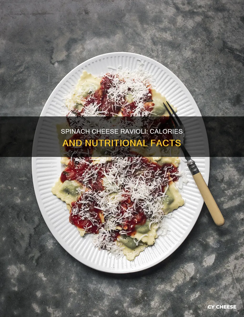 how many calories in spinach cheese ravioli