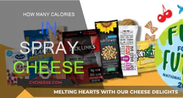 Cheese Spray: Calories and Nutrition Facts